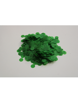 Конфетти бумажное темно-зеленый, 1,5 см
