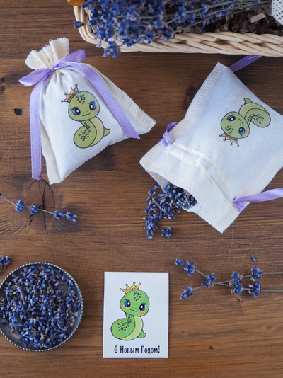 Набор ароматических лавандовых саше «Терариум» 10шт + мини открытки 10шт (50шт)