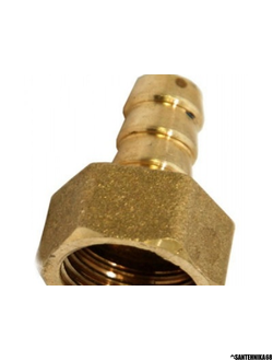 Переход латунный ерш со шланга 8 10 12 14 16 18 20 мм на резьбу 1/2" внутр.р.