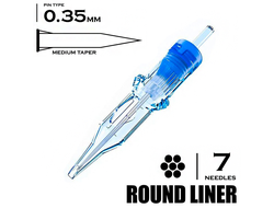7 RLMT / 0,35mm - Round Liner Medium Taper "EMALLA ELIOT"