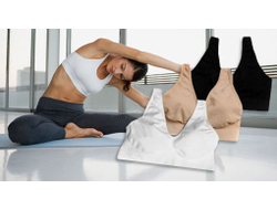 Для занятий спортом или просто для работ по дому или даче лучший вариант это бесшовный бюстгальтер.