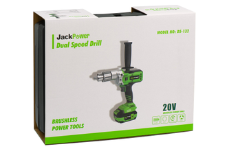 Дрель-шуруповёрт JACK POWER 4 Ah Li-Ion, 130 Н*м, 20V