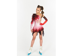 Платье "Багровый цветок"