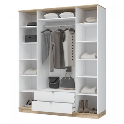 Прихожая ЮККИ - ШК 2Я 1800 Шкаф четырехстворчатый с зеркалом