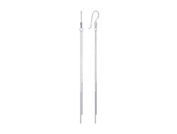 Серьги "Двойная Кобра" с родиевым покрытием НС 22-369Ю-3