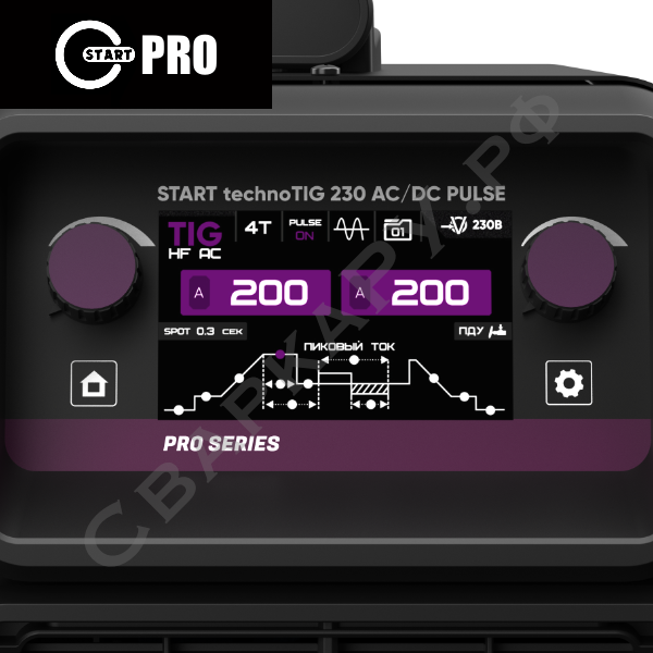 Установка для аргонодуговой сварки Старт technoTIG 230 AC/DC Pulse