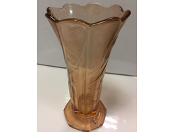 156-1/ Ваза, цветное стекло.