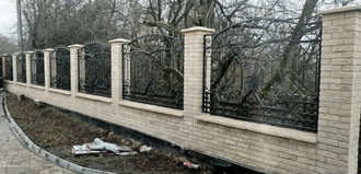 Кованый забор - Арт 01