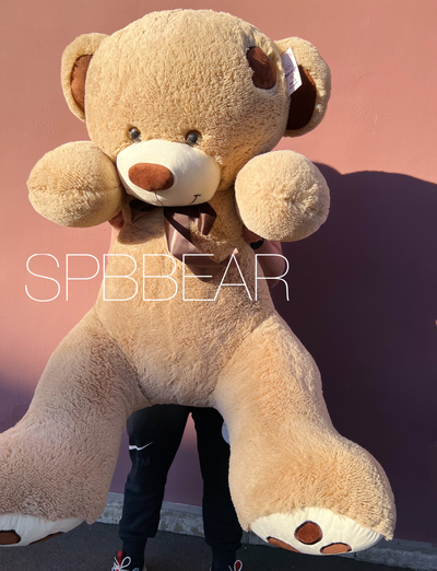 Огромный плюшевый мишка 180 см кремовый Тони