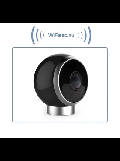 Стриминговая IP WiFi видеокамера, панорама 360 градусов (он-лайн трансляция), хранение в облаке 1 сутки,  Ultra HD 4К