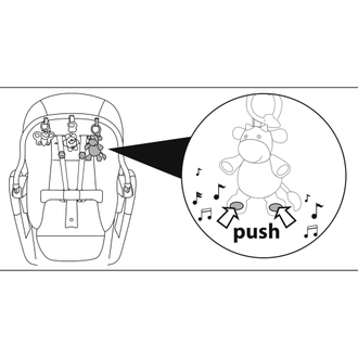 Накидка Peg Perego Kit Tatamia и дуга с игрушками Rosa