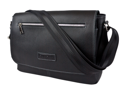 Кожаная мужская сумка Caltrano black (арт. 5067-01)