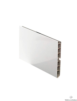 Цоколь пластиковый 4 м (серый металлик)