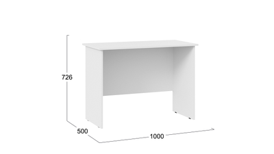 Стол письменный тип 14 Белый Ясень 1000