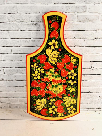 Доска разделочная с росписью Хохлома 210*130 мм