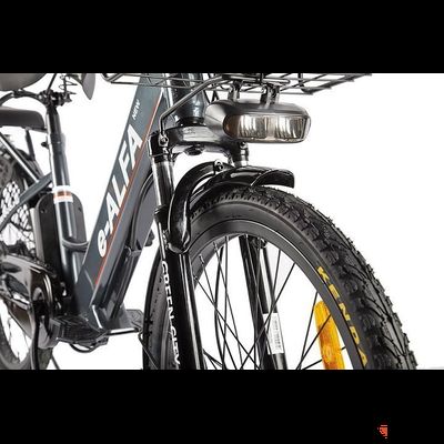 Велогибрид GREEN CITY e-ALFA new Темно-серый