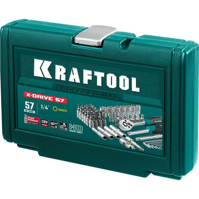 Универсальный набор инструмента KRAFTOOL X-drive 57 предметов, 1/4" (27885-H57)