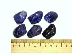 Содалит, галтовка в ассортименте, Бразилия (25-30 мм, 10-15 г) №15147