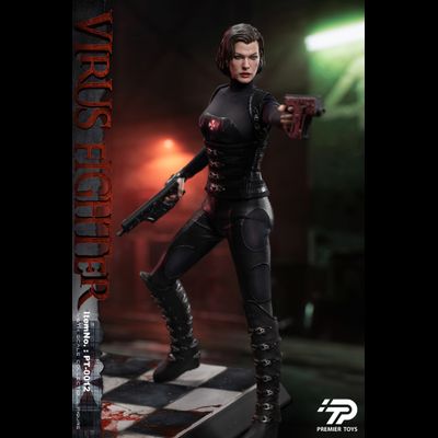Элис (Мила Йовович, "Обитель Зла 5: Возмездие") - Коллекционная ФИГУРКА 1/6 virus fighter (PT-0012) - Premier Toys