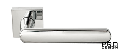 Дверная ручка на квадратном основании Fratelli Cattini "NEVADA" 8-CR полированный хром