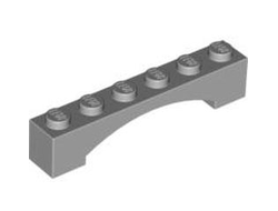 Arch 1 x 6 Raised Arch, Light Bluish Gray (92950 / 4618874)