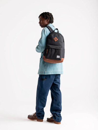 Рюкзак Herschel Heritage Black/Tan Synthetic Leather