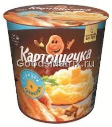 Пюре Картошечка с курицей и гренками 40гр