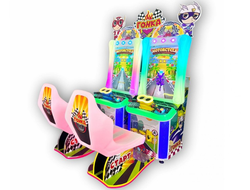 Детский игровой аппарат «Двойная Вертикальная Мото-Мото Гонка»