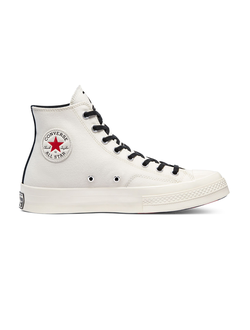 белые высокие converse play comme des garcons