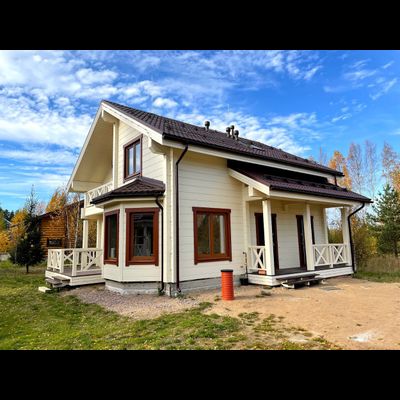 &quot;Семейный Очаг&quot;: Просторный Дом из Клееного Бруса с Сауной 145 м²