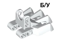 ! Б/У - Hero Factory Foot with Four Short Claws and Ball Joint Socket, White (15367 / 6078243) - Б/У
