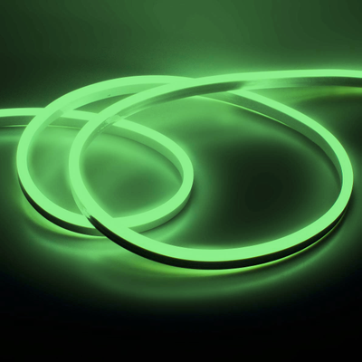 Гибкий светодиодный неон 2835 120LED/m 8x16мм 12V IP65 Green односторонний