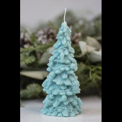 Свеча "Ёлка рождество" Бирюза