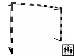 Ворота г/б 2*3 м пристенные складывающиеся, металлический профиль 80*40 мм, без сетки, пара