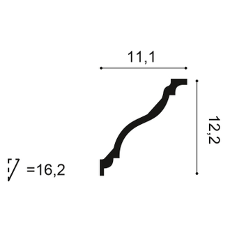 Карниз C333 - 12,2*11,1*200см