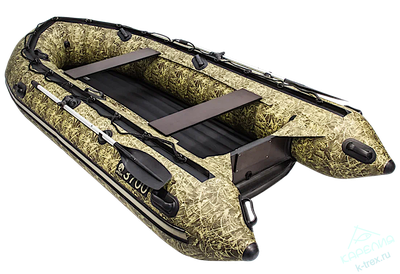 Лодка ПВХ Мастер Лодок Apache 3700НДНД Камуфляж Камыш