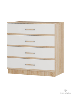 Сакура комод Сонома/Белый