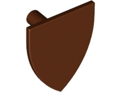 Minifigure, Shield Triangular, Reddish Brown (3846 / 6353186)