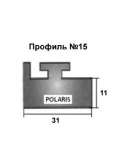 Склиза графитовая GARLAND 15-57.00-0-02-12 профиль: 15 (145 см) для снегоходов Polaris Widetrak LX 5521452, 5521104, 5521127, 5521321, 5521405