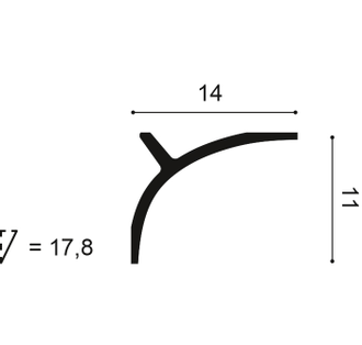 Карниз C991 - 11*14*200см