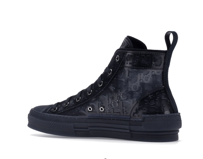 Кеды Converse Dior (Конверс Диор) синие высокие Dior B23 Blue Raised Oblique купить дешево