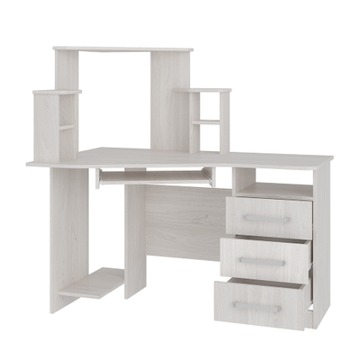 Стол компьютерный Каспер ясень белый Ш1300хВ1300хГ801