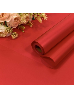 Пленка матовая "Корейская" 58см*10м Красный №2347 ПР28/15