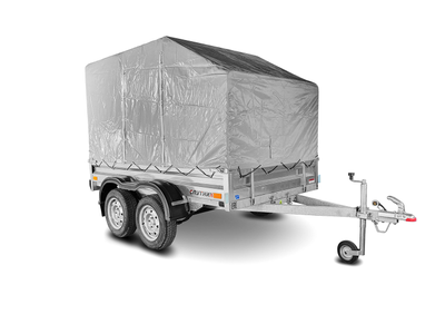 Прицеп «Спутник Moto» (2530x1440x330) двухосный, оцинкованная рама, с силовым подрамником