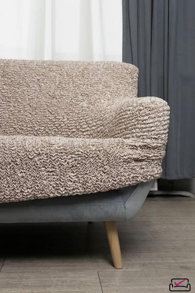 Чехол на 4хм диван Микрофибра  Бриллиант. Защита мягкой мебели от животных