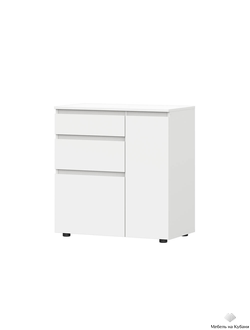 Одри комод со створкой Белый