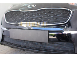 Защита радиатора KIA Sportage IV 2018- black середина