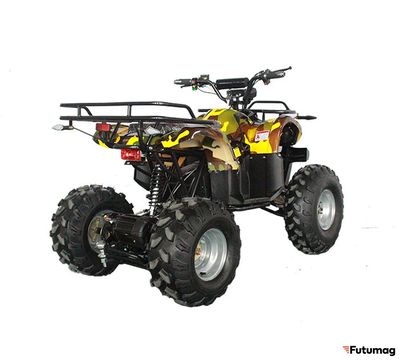 Квадроцикл GreenCamel Atakama T400 (60V 1500W R8 Дифференциал) пониженная, Армейский желтый