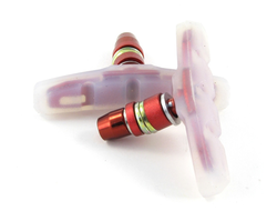 Тормозные колодки 70 мм белый-красный