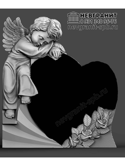 Памятник   на могилу ребенку  ангелочек 208дг